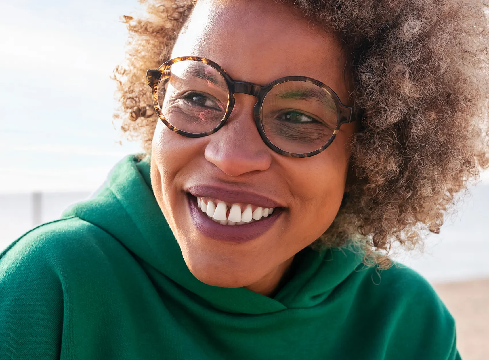 A woman feeling settled and confident after her move