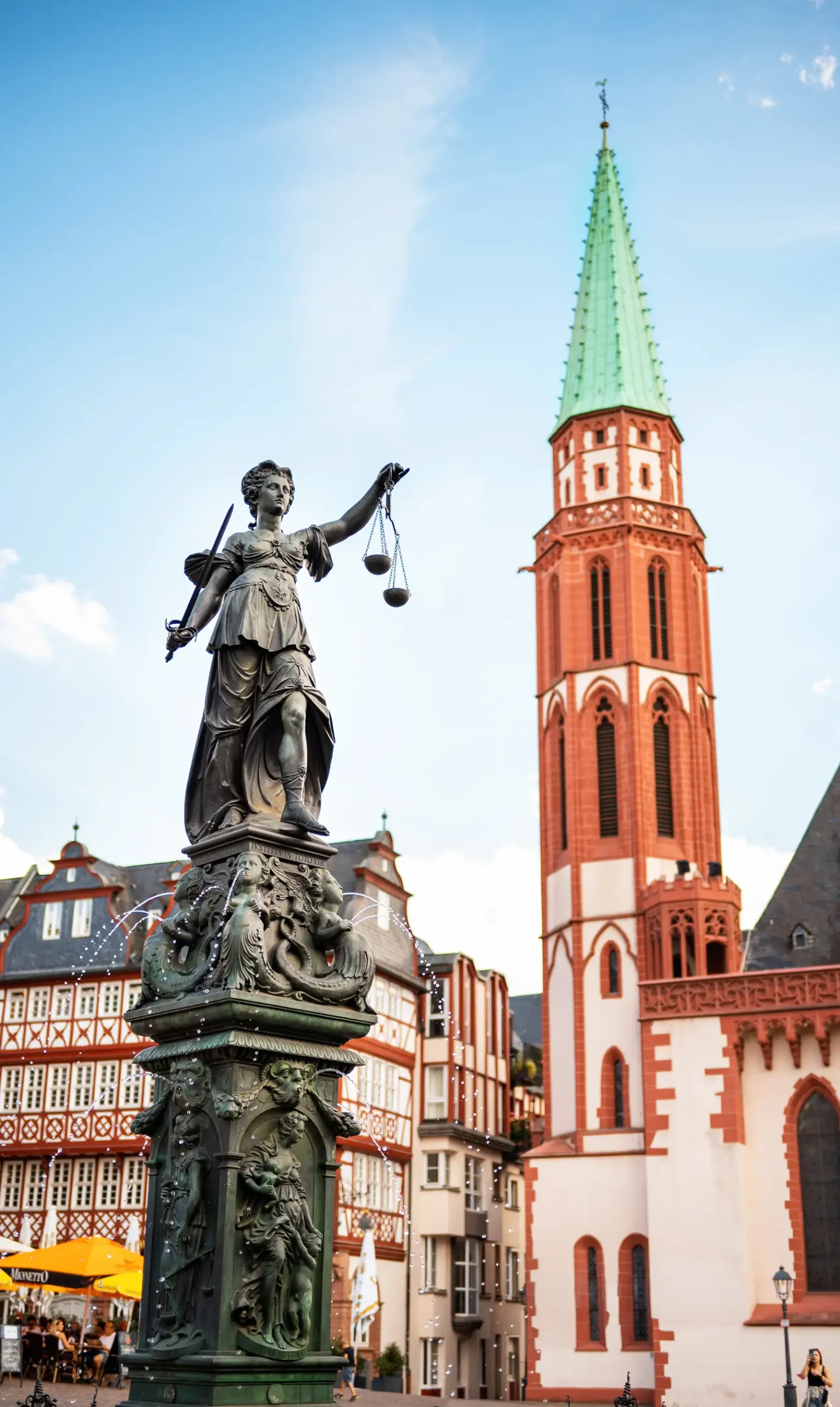 Frankfurt old town — weighing financial and property investment options
