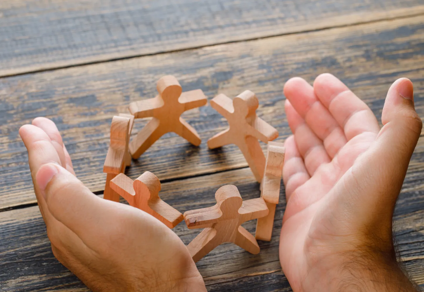 People connecting as a community