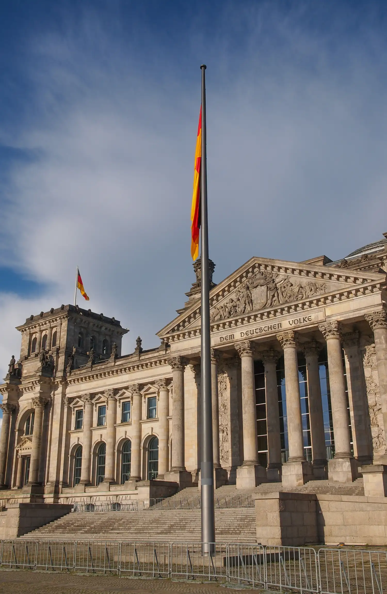 The Reichstag building in Berlin